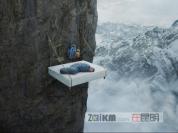 空中露营之极限攀岩 在悬崖峭壁睡觉生活